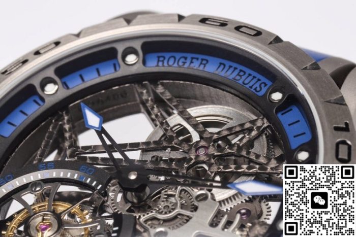 Replica Roger Dubuis Excalibur RDDBEX0479 NEW Factory blue strap - Image 9