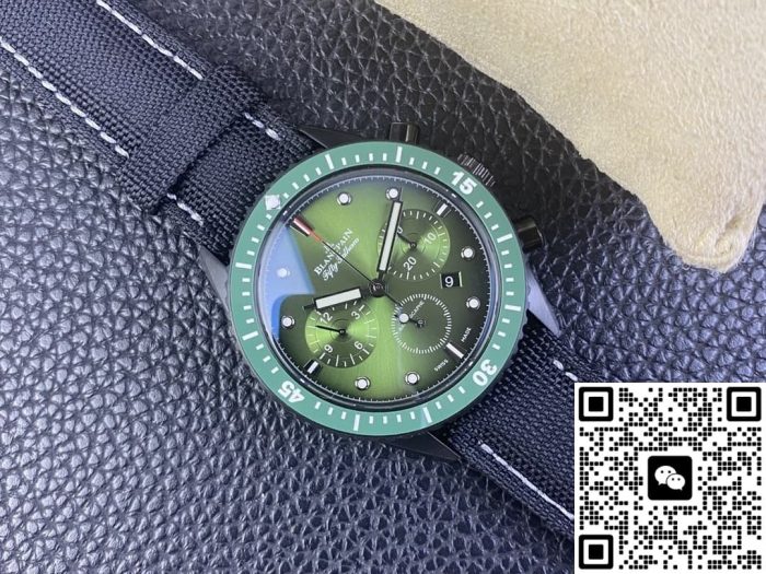 Replica Blancpain Fifty Fathoms 5200-0153-B52A GS Factory Nautical canvas strap - Image 8