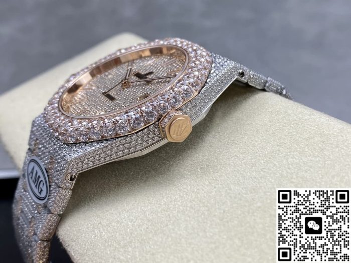 Replica Audemars Piguet Royal Oak 15400OR.023 AMG Factory Date display - Image 8
