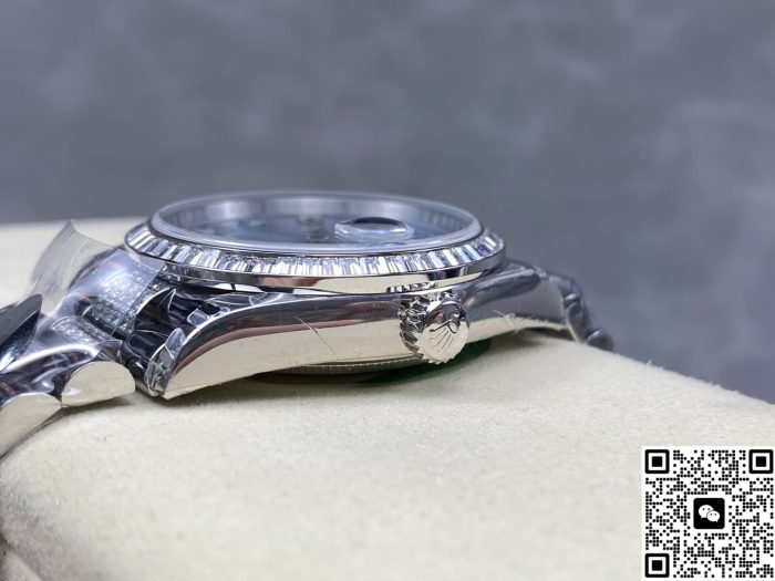 Replica Rolex Day-Date m118346-0044 8+ Factory Silver strap - Image 7