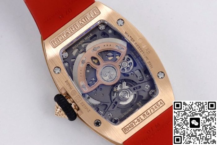 Replica Richard Mille RM07-01 ZF Factory Red Gold Crown - Image 9