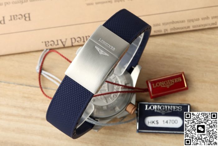 Replica Longines Concas L3.782.3.98.9 AF Factory Rubber strap - Image 9