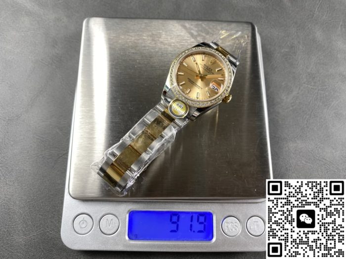 Replica Rolex Datejust m278383rbr-0013 AR Factory Luminous hour markers - Image 10