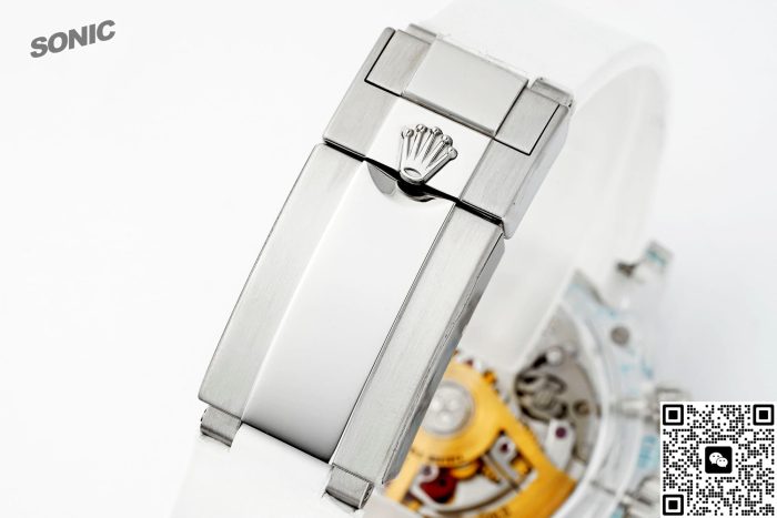 Replica Rolex Cosmograph Daytona Sonic Factory White Strap - Image 10