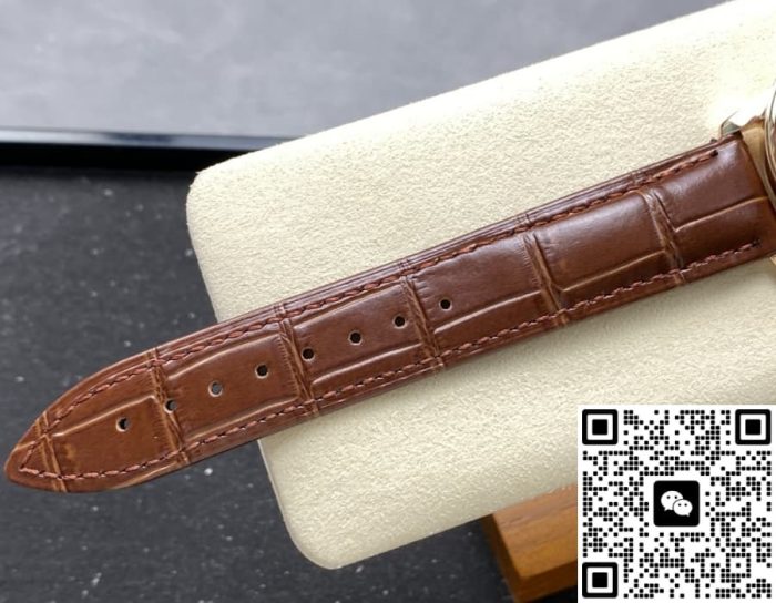 Replica Omega De Ville 434.53.40.20.02.001 N1 Factory Dark brown strap - Image 10