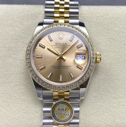 Replica Rolex Datejust m278383rbr-0014 AR Factory Champagne dial