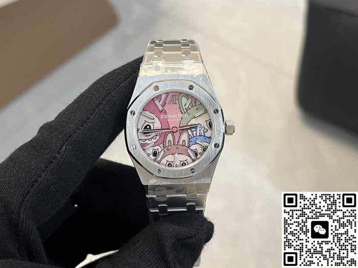 Replica Audemars Piguet Royal Oak Labubu collaboration OMF Factory Patterned dial - Image 2