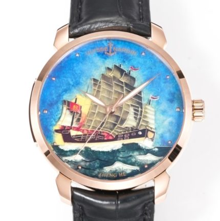 Replica Ulysse Nardin CLASSICO 8152-111-2-ZHENGHE FL Factory Transparent case back