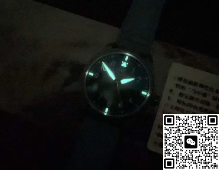 Replica IWC Pilot IW328210 M+ factory Green strap - Image 9