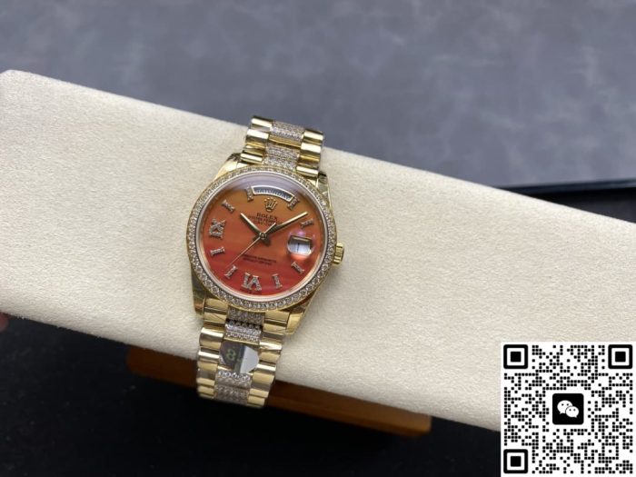 Replica Rolex Day-Date m128348rbr-0050 8+ Factory Carnelian dial - Image 13