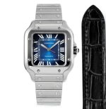 Replica Cartier Santos WSSA0063 BV Factory Gradient blue dial