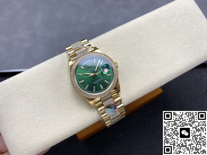 Replica Rolex Day-Date m128348rbr-0079 8+ Factory Bright green dial - Image 5