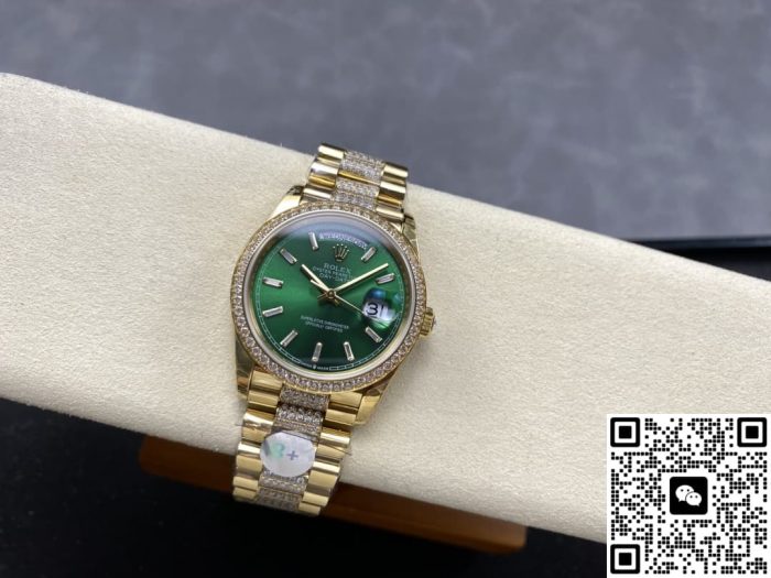 Replica Rolex Day-Date m128348rbr-0079 8+ Factory Bright green dial - Image 12