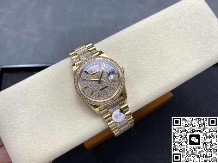 Replica Rolex Day-Date m128348rbr-0031 8+ Factory Diamond dial - Image 6