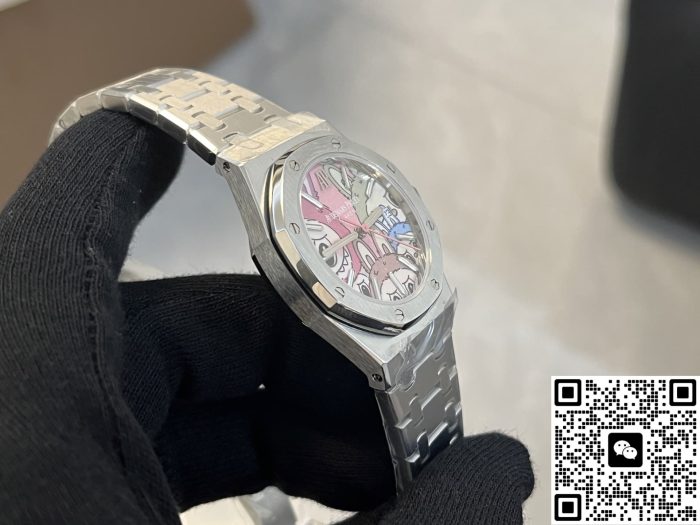 Replica Audemars Piguet Royal Oak Labubu collaboration OMF Factory Patterned dial - Image 5