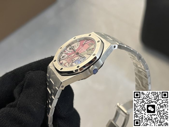 Replica Audemars Piguet Royal Oak Labubu collaboration OMF Factory Patterned dial - Image 8