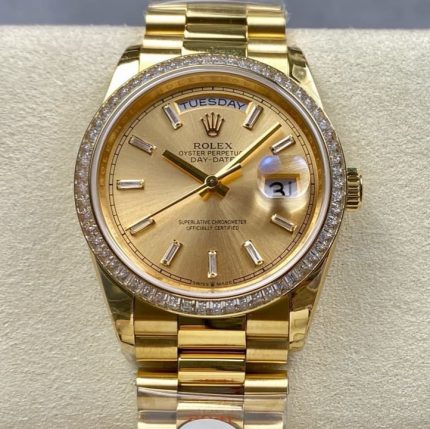 Replica Rolex Day-Date m128398tbr-0037 8+ Factory Champagne dial