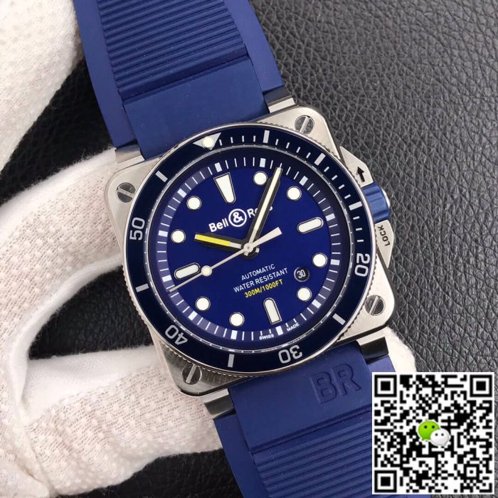 Replica Bell & Ross BR0392-D-BU-ST/SRB Blue Strap - Image 3