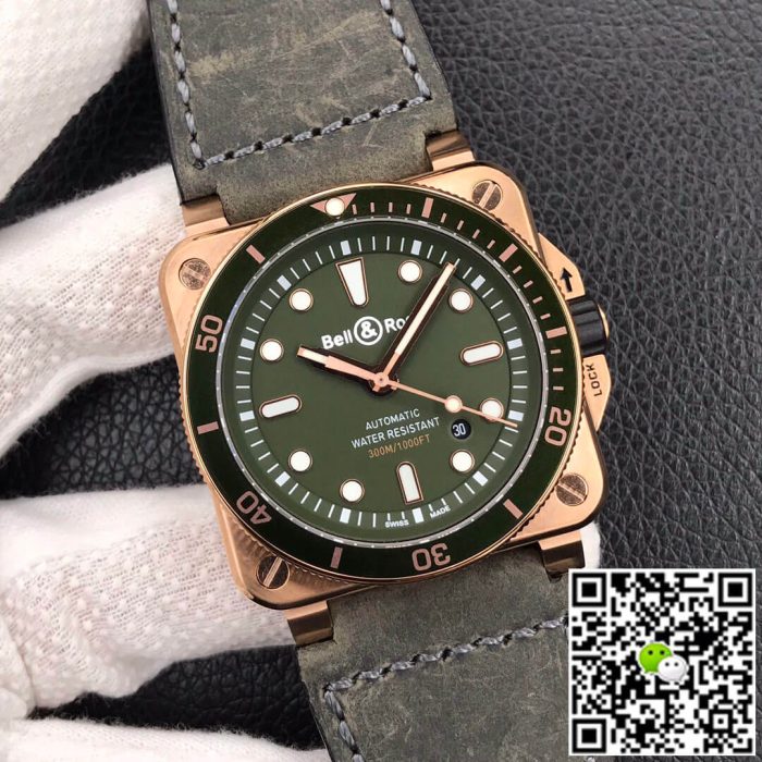 Replica Bell & Ross BR0392-D-G-BR/SCA Black Bezel - Image 3