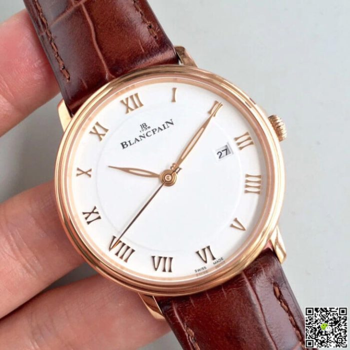 Replica Blancpain Villeret 6651-3642-55B ZF Factory Brown Strap - Image 3