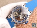 Replica Roger Dubuis Excalibur Spidr RDDBEX0479 JB Factory Blue Strap - Image 3