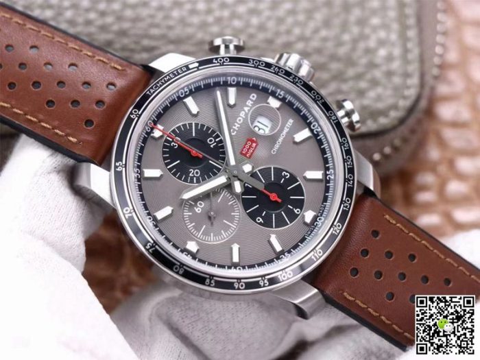 Replica Chopard Classic Racing Mille Miglia GTS Chronograph 168571-3004 V7 Factory Gray Dial - Image 3
