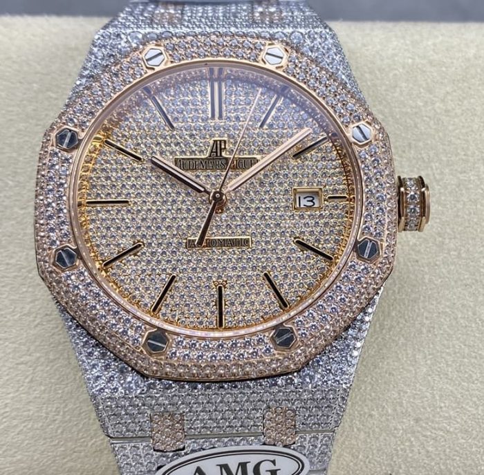 Replica Audemars Piguet Royal Oak 15400OR.021 AMG Factory Diamond dial - Image 1