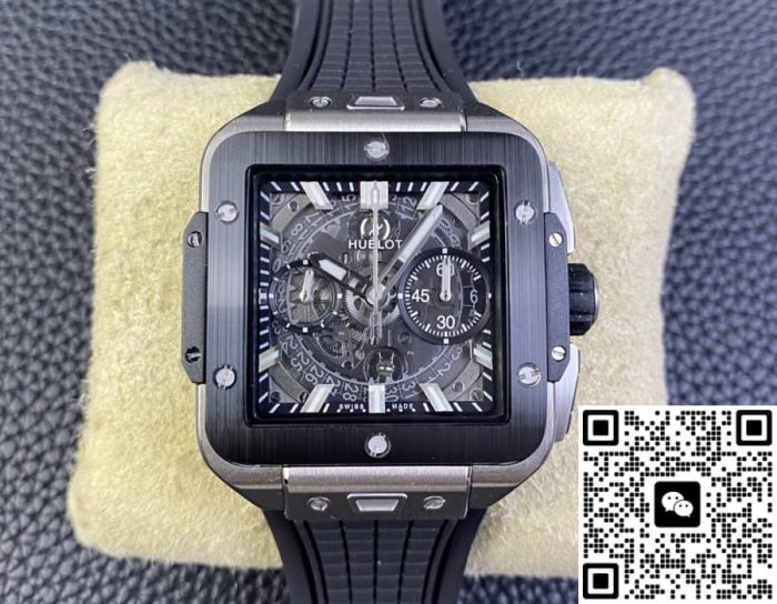 Replica Hublot SQUARE BANG UNICO 821.NM.0170.RX BB Factory Titanium case - Image 2