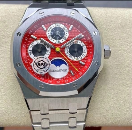 Replica Audemars Piguet Royal Oak 26674ST.OO.1320ST.01 APS factory Red Dial