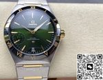 Replica OMEGA Constellation 131.23.41.21.10.001 V+ Factory Dark Green Strap - Image 12