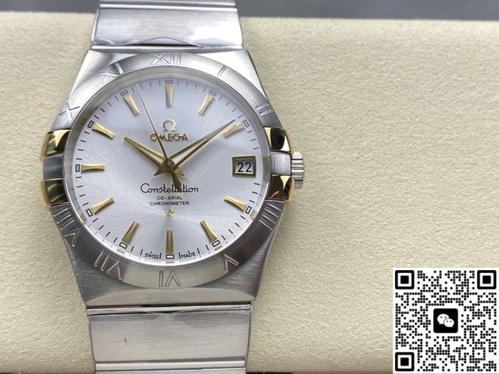 Replica Omega Constellation 123.20.38.21.02.005 OM Factory Date display - Image 2