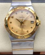 Replica Omega Constellation 123.25.38.21.58.002 M+ Factory Diamond hour markers