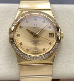 Replica Omega Constellation 123.55.38.21.58.001 OM Factory Butterfly clasp