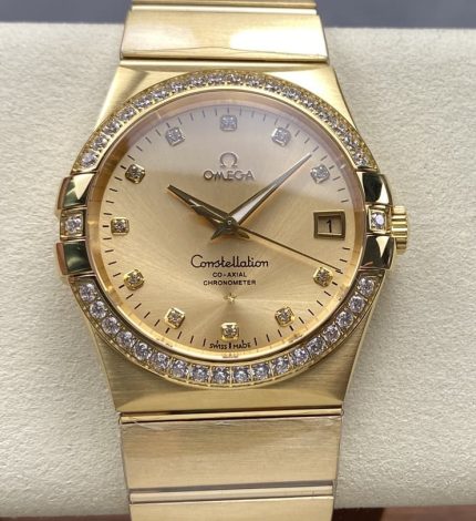 Replica Omega Constellation 123.55.38.21.58.001 OM Factory Butterfly clasp