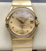 Replica Omega Constellation 123.55.38.21.58.001 OM Factory Butterfly clasp - Image 9