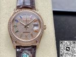 Replica Rolex Day-Date 128155RBR 8+ Factory Big calendar - Image 13