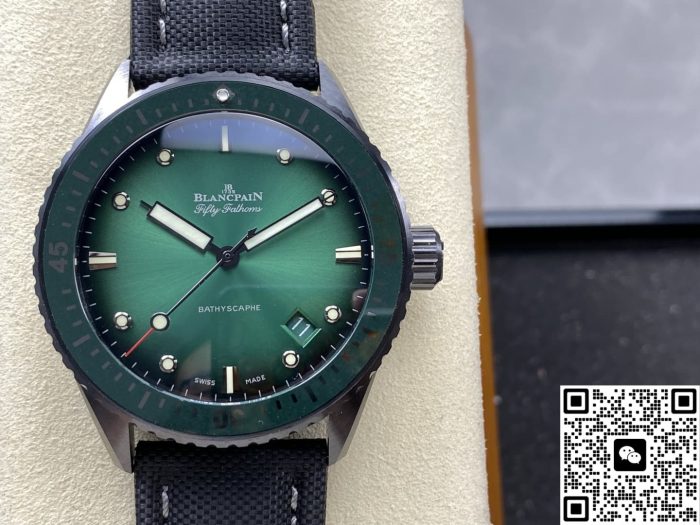 Replica Blancpain Fifty Fathoms 5000-0153-B52A GF Factory Canvas strap - Image 2