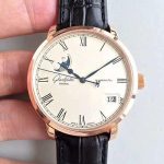 Replica Glashutte Senator Panorama Date Moon Phase 100-04-32-15-04 GF Factory White Dial