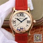 Replica Chopard Happy Sport Automatic 274808-5001 Rad 36MM YF Factory Rose Gold Diamonds - Image 2