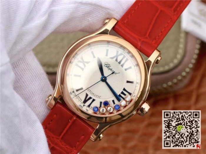 Replica Chopard Happy Sport Automatic 274808-5001 Rad 36MM YF Factory Rose Gold Diamonds - Image 4