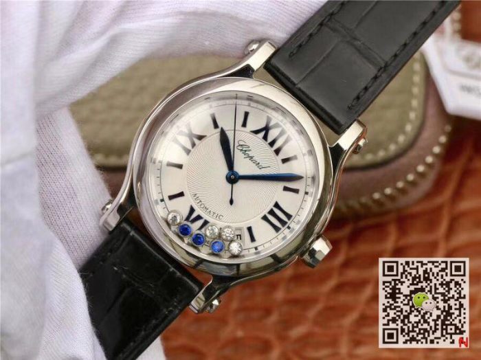 Replica Chopard Happy Sport Automatic 278559-3001 36MM YF Factory Stainless Steel Diamonds - Image 4