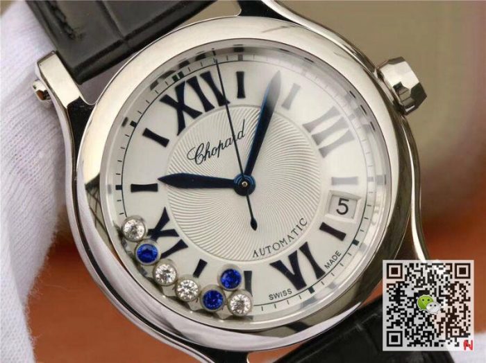 Replica Chopard Happy Sport Automatic 278559-3001 36MM YF Factory Stainless Steel Diamonds - Image 5