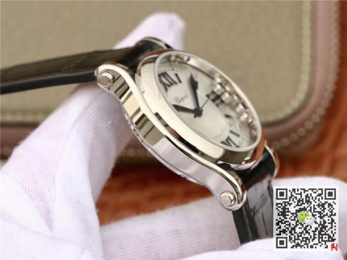 Replica Chopard Happy Sport Automatic 278559-3001 36MM YF Factory Stainless Steel Diamonds - Image 6