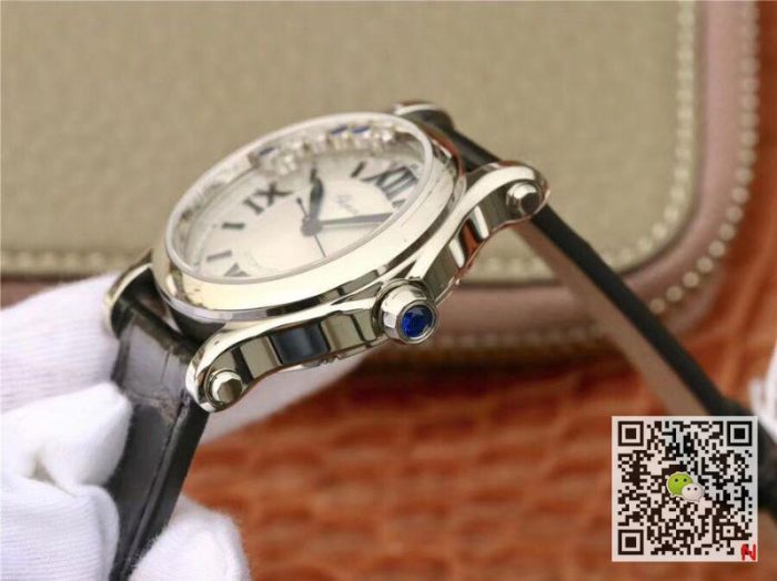 Replica Chopard Happy Sport Automatic 278559-3001 36MM YF Factory Stainless Steel Diamonds - Image 7