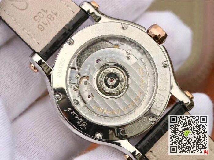 Replica Chopard Happy Sport Automatic 274808-5001 36MM YF Factory Rose Gold Diamonds - Image 8