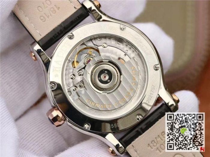 Replica Chopard Happy Sport Automatic 274808-5001 36MM YF Factory Rose Gold Diamonds - Image 9