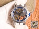Replica Roger Dubuis Excalibur Spider Italdesign Edition RDDBEX0622 JB Factory Bule - Image 14