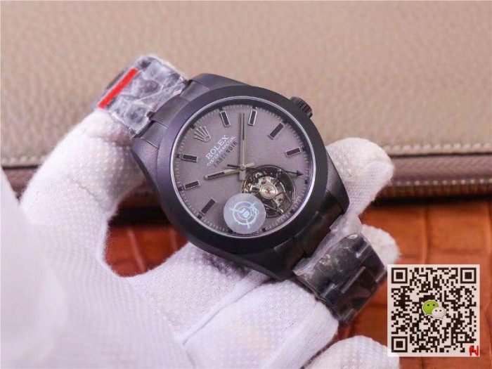 Replica Rolex Milgauss Base 116400 Label Noir Design LNT01HS-001 JB Factory Black Case Watch - Image 4