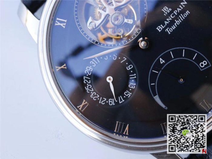 Replica Blancpain Villeret Tourbillon 8 Jours 6025-1542-55b JB Factory Black - Image 5