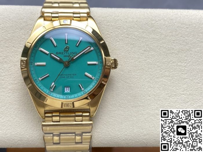 Replica Breitling Chronomat K103801A1L1K1 BLS Factory Mint green dial - Image 2
